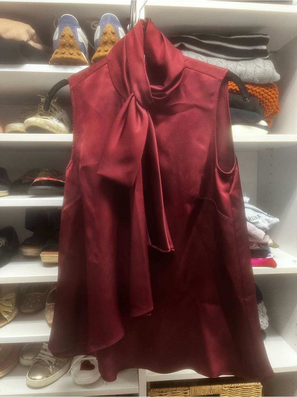 Alexander McQueen Silk Bow Blouse